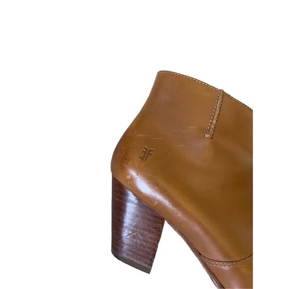 Frye Jennifer Belted Bootie 6.5 Brown Leather - Picture 11 of 13